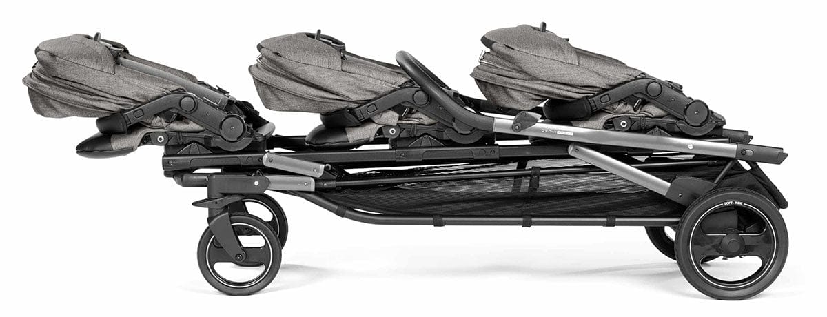 Peg Perego Triplette Piroet Stroller Bundle - City Grey - ICTR02NANL77-IS0328NA00BA53-X3