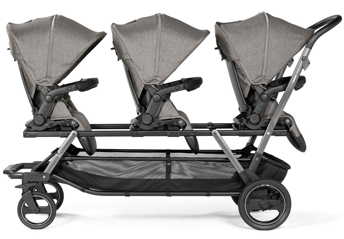Peg Perego Triplette Piroet Stroller Bundle - City Grey - ICTR02NANL77-IS0328NA00BA53-X3