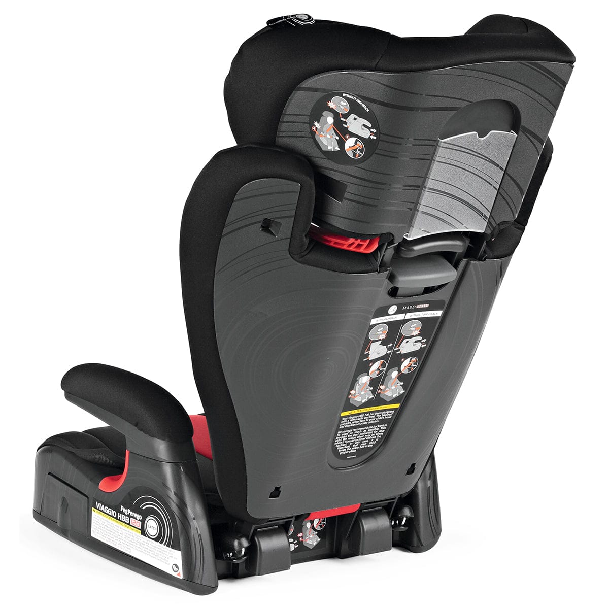 Peg Perego Viaggio HBB 120 High Back Belt Positioning Booster Car Seat - Monza - IMVI01US35DX13DX09