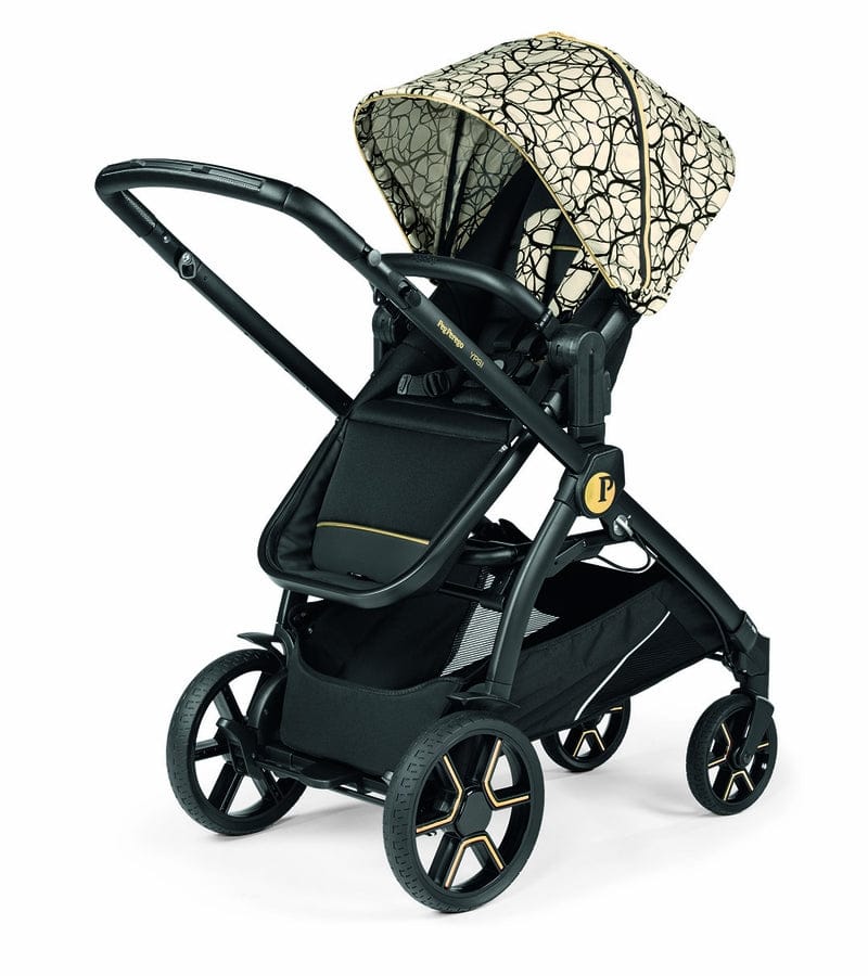 Peg Perego YPSI + Primo Viaggio 4-35 Nido Twin Travel System Bundle - Graphic Gold / Onyx - IP1528NA00AB50RO01-TWIN-TS