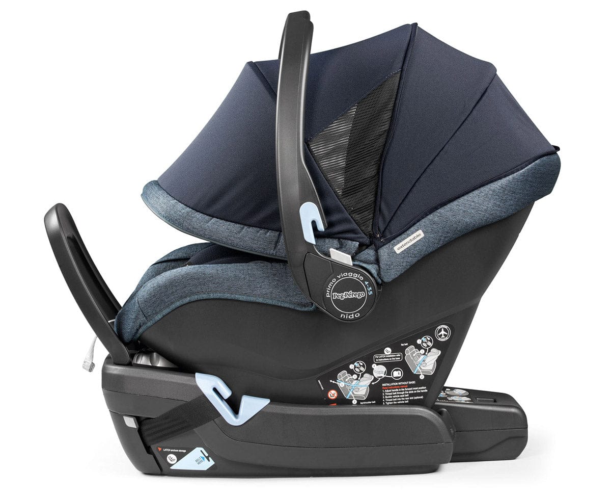 Peg Perego YPSI + Primo Viaggio 4-35 Nido Twin Travel System Bundle - New Life / Mirage Blue - IP1528NA00DS41NX51-TWIN-TS