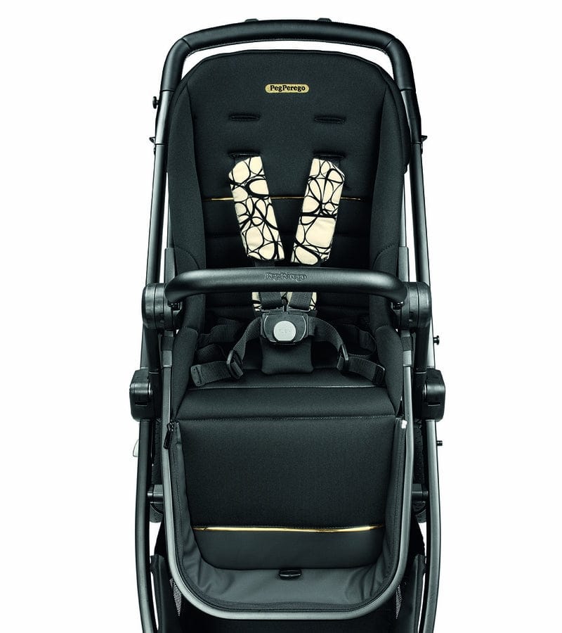 Peg Perego YPSI Double Stroller Bundle - Graphic Gold - IP1528NA00AB50RO01-DBL
