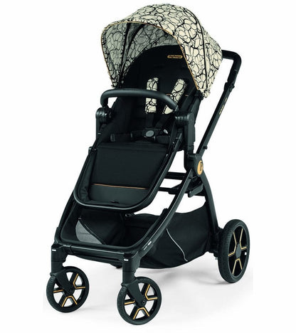 Peg Perego YPSI Double Stroller Bundle - Graphic Gold - IP1528NA00AB50RO01-DBL
