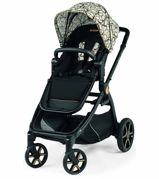 Peg Perego YPSI Double Stroller Bundle - Graphic Gold - IP1528NA00AB50RO01-DBL