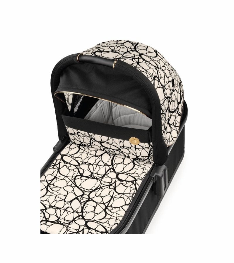 Peg Perego YPSI Stroller + Bassinet Bundle - Graphic Gold - IP1528NA00AB50RO01-BAS