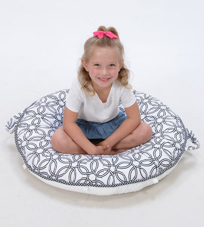Pello Floor Pillow - Brett/Ivory - 8.54421E+11