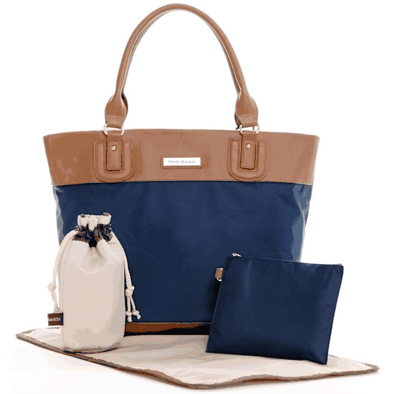 Perry Mackin Alexis Diaper Bag in Navy - ALEXISNAVY