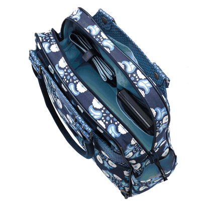 Petunia Pickle Bottom Sashay Satchel Classic Cornflower - PPB-SS-CC