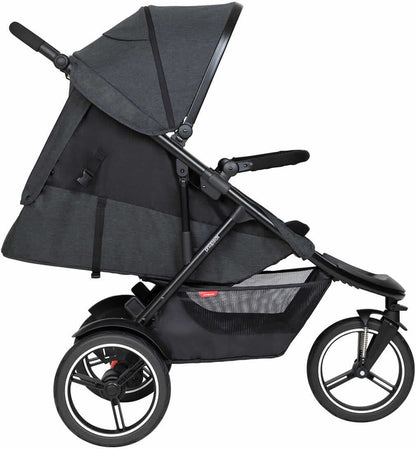 Phil & Teds Dash Stroller & Liner - Black/Black - PT-DASH-V6-5-BLACK
