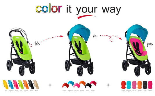 Phil & Teds  Smart Customizable Frame Stroller - Black - SMCF-v2-9999