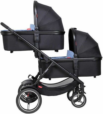 Phil & Teds Snug Carrycot - Black/Rust - PT-CARRYCOT-V6-5-RUST