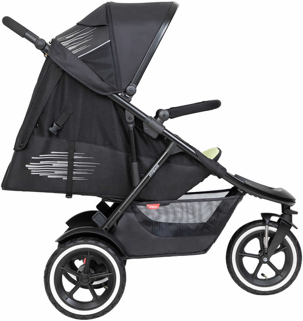 Phil & Teds Sport Stroller & Liner - Black/Apple - PT-SPORT-V6-5-APPLE