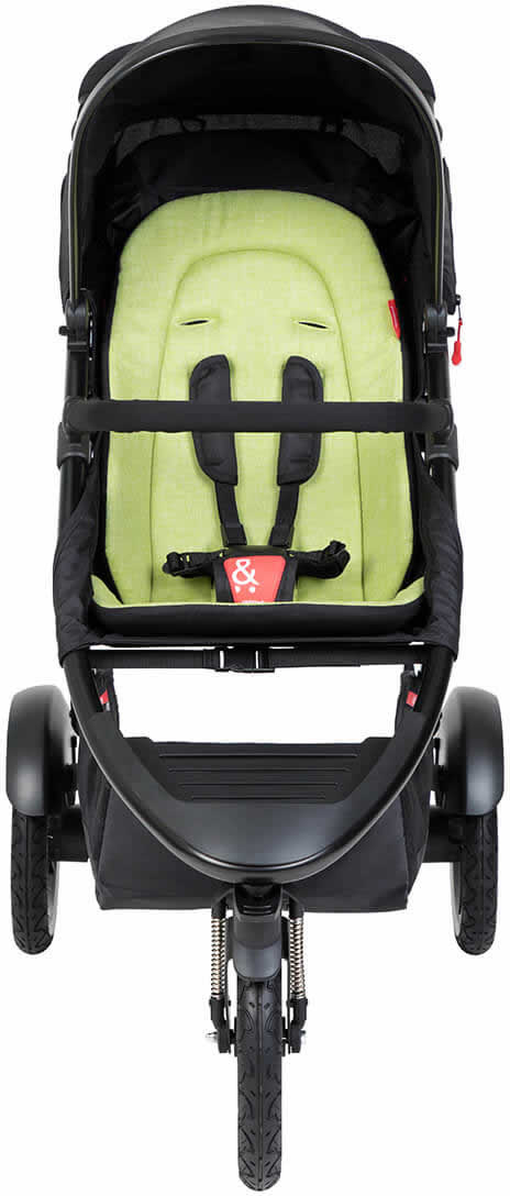 Phil & Teds Sport Stroller & Liner - Black/Apple - PT-SPORT-V6-5-APPLE