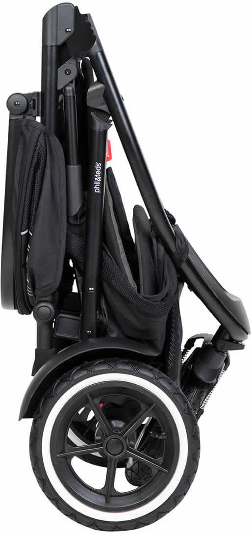 Phil & Teds Sport Stroller & Liner - Black/Apple - PT-SPORT-V6-5-APPLE