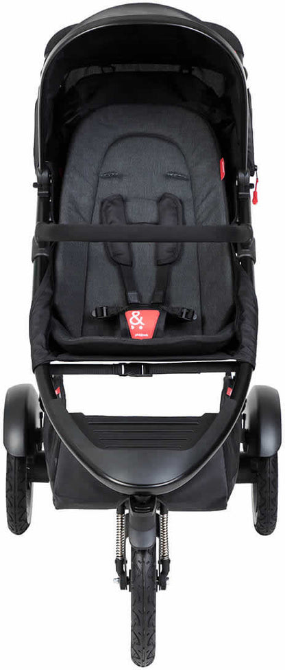 Phil & Teds Sport Stroller & Liner - Black/Black - PT-SPORT-V6-5-BLACK