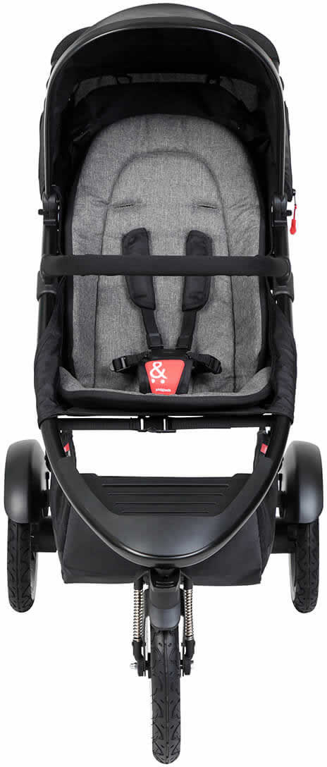 Phil & Teds Sport Stroller & Liner - Black/Charcoal - PT-SPORT-V6-5-COAL