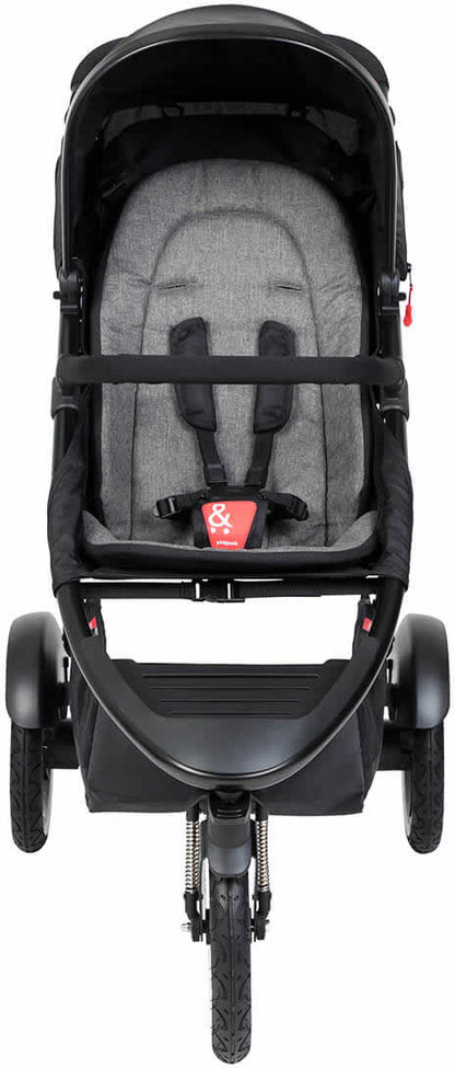 Phil & Teds Sport Stroller & Liner - Black/Charcoal - PT-SPORT-V6-5-COAL