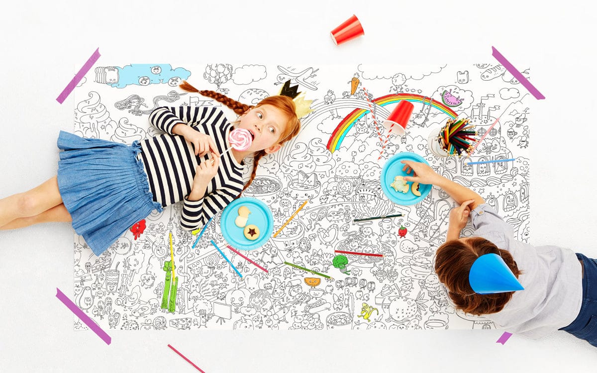 Pirasta Food Fight Big Coloring Poster - 100103