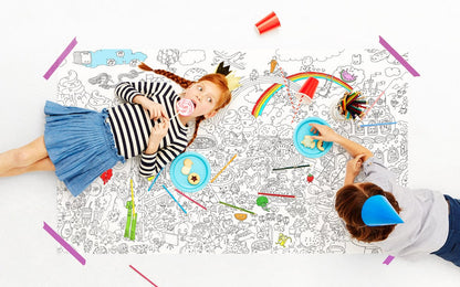 Pirasta Food Fight Big Coloring Poster - 100103