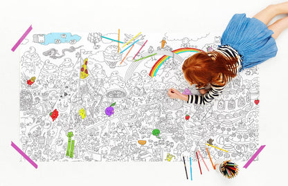 Pirasta Food Fight Big Coloring Poster - 100103