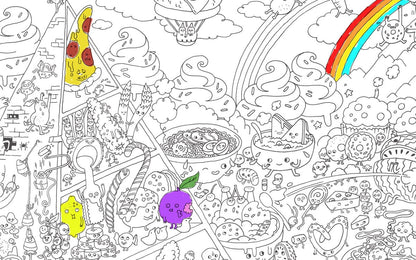 Pirasta Food Fight Big Coloring Poster - 100103