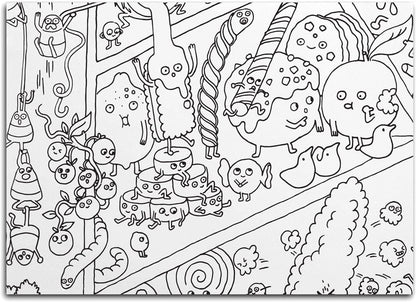 Pirasta Food Fight Coloring Sheets - 200103