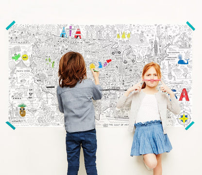 Pirasta Let's Color America Big Coloring Poster - 100102