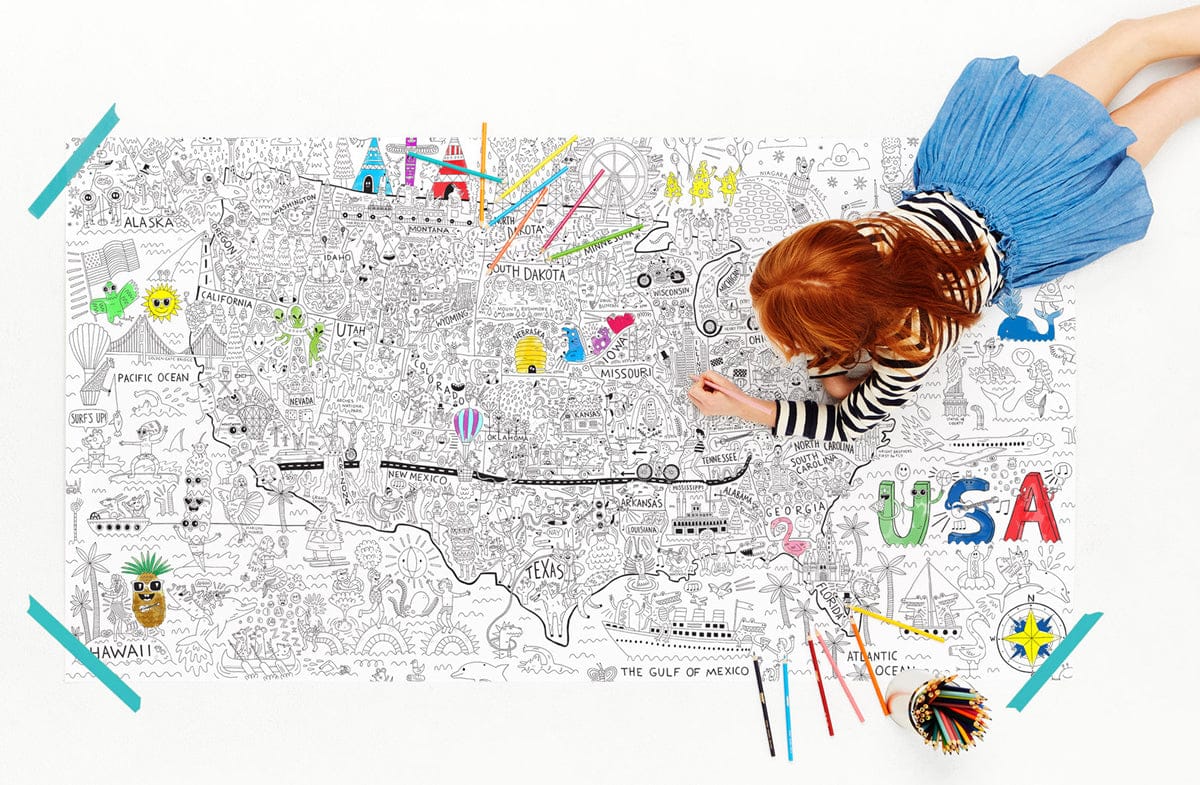 Pirasta Let's Color America Big Coloring Poster - 100102