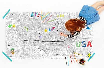 Pirasta Let's Color America Big Coloring Poster - 100102