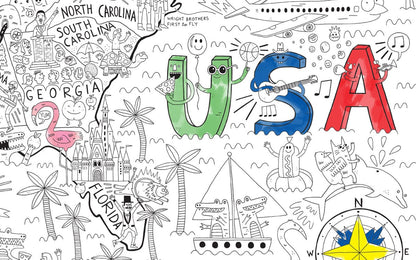 Pirasta Let's Color America Big Coloring Poster - 100102