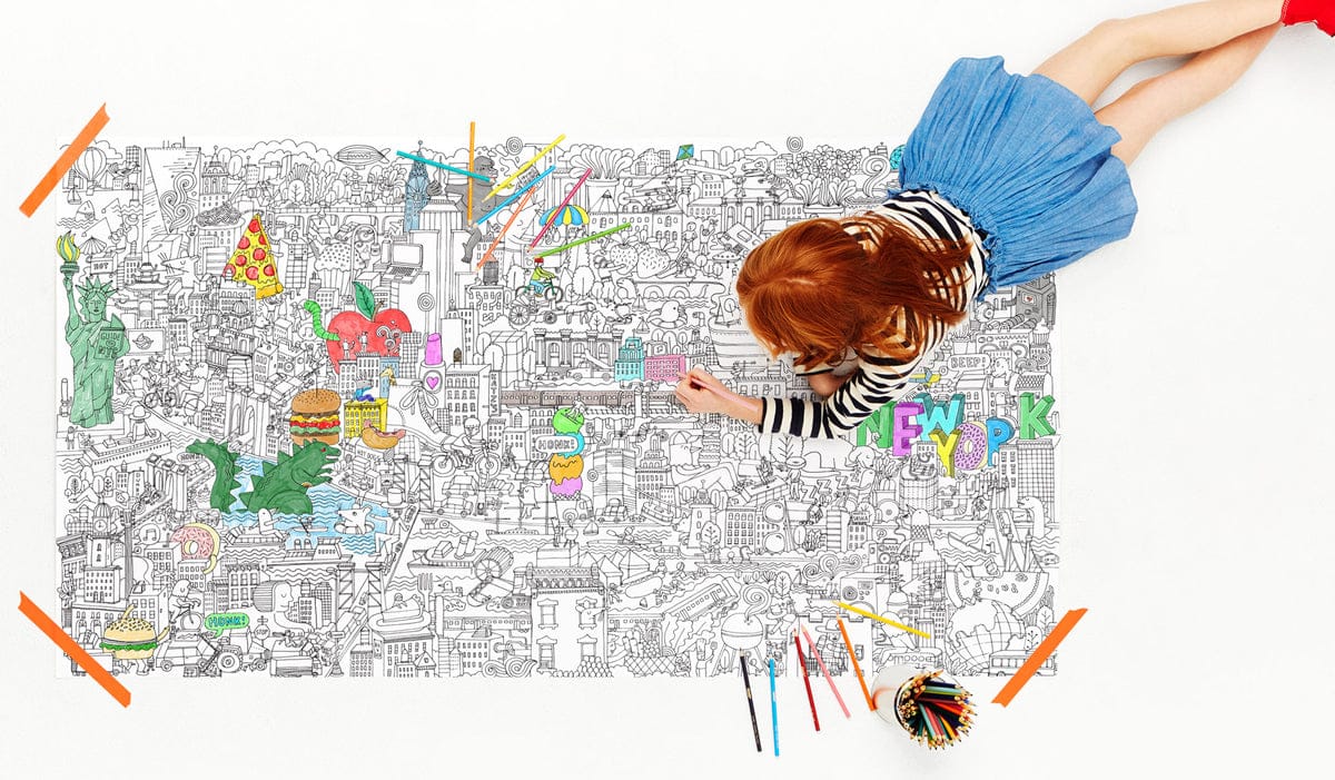 Pirasta The Big Apple Big Coloring Poster - 100101