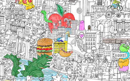 Pirasta The Big Apple Big Coloring Poster - 100101