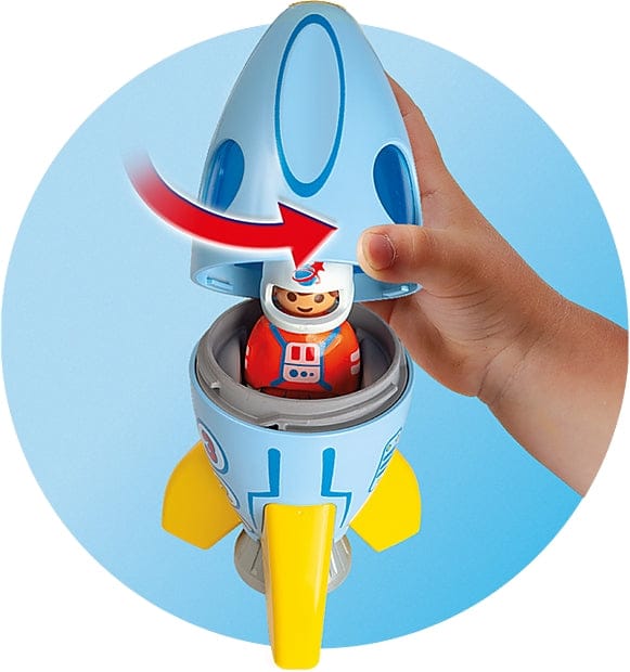 Playmobil 1-2-3 Astronaut with Rocket