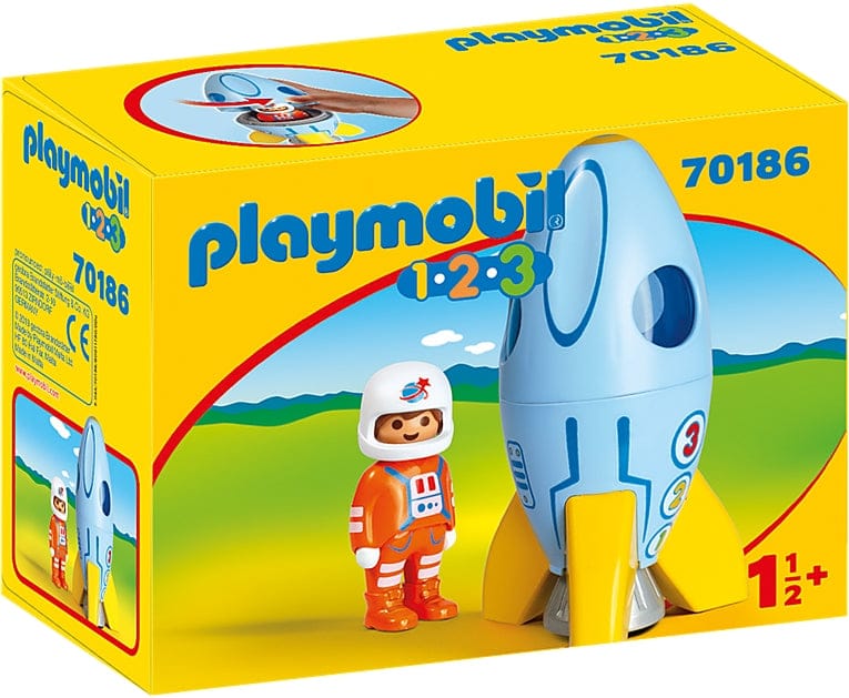 Playmobil 1-2-3 Astronaut with Rocket