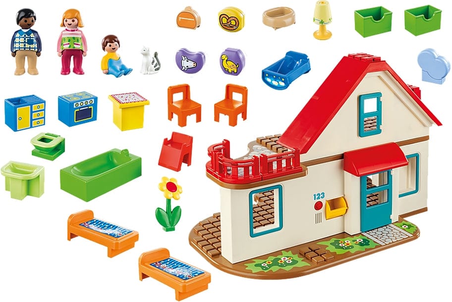 Playmobil 1-2-3 Family Home - 70129-PLAY