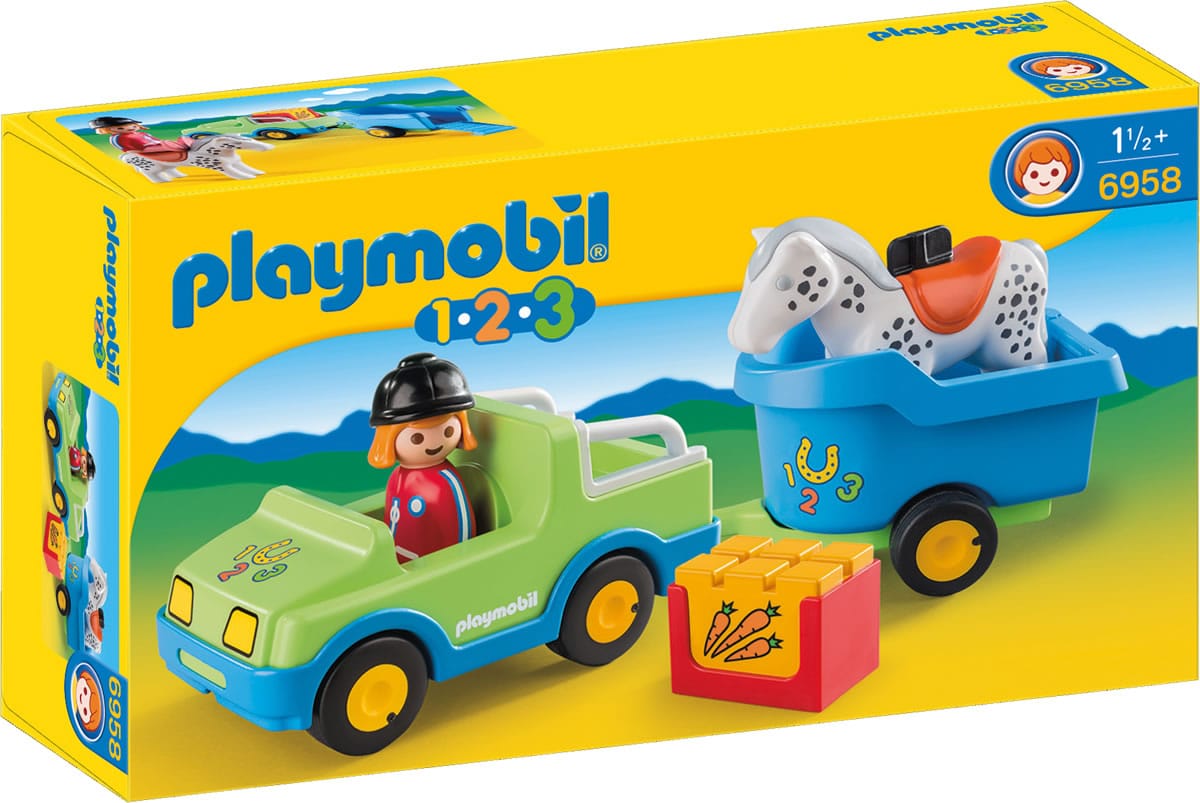 Playmobil Car with Horse Trailer - 6958-PLAY
