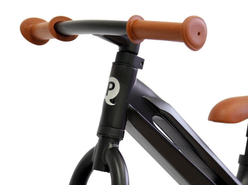 Q Play Racer Balance Bike - Black/Brown - QPRB1BBR