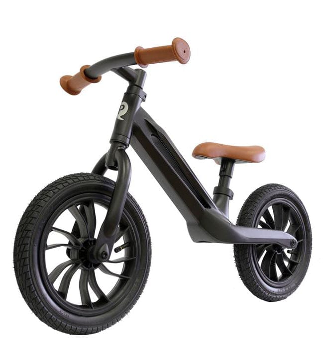 Q Play Racer Balance Bike - Black/Brown - QPRB1BBR