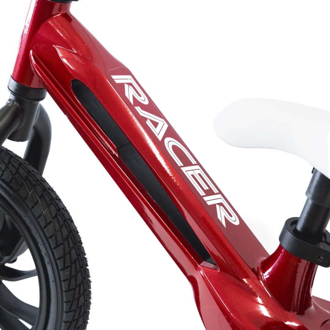 Q Play Racer Balance Bike - Red/White - QPRB1RD