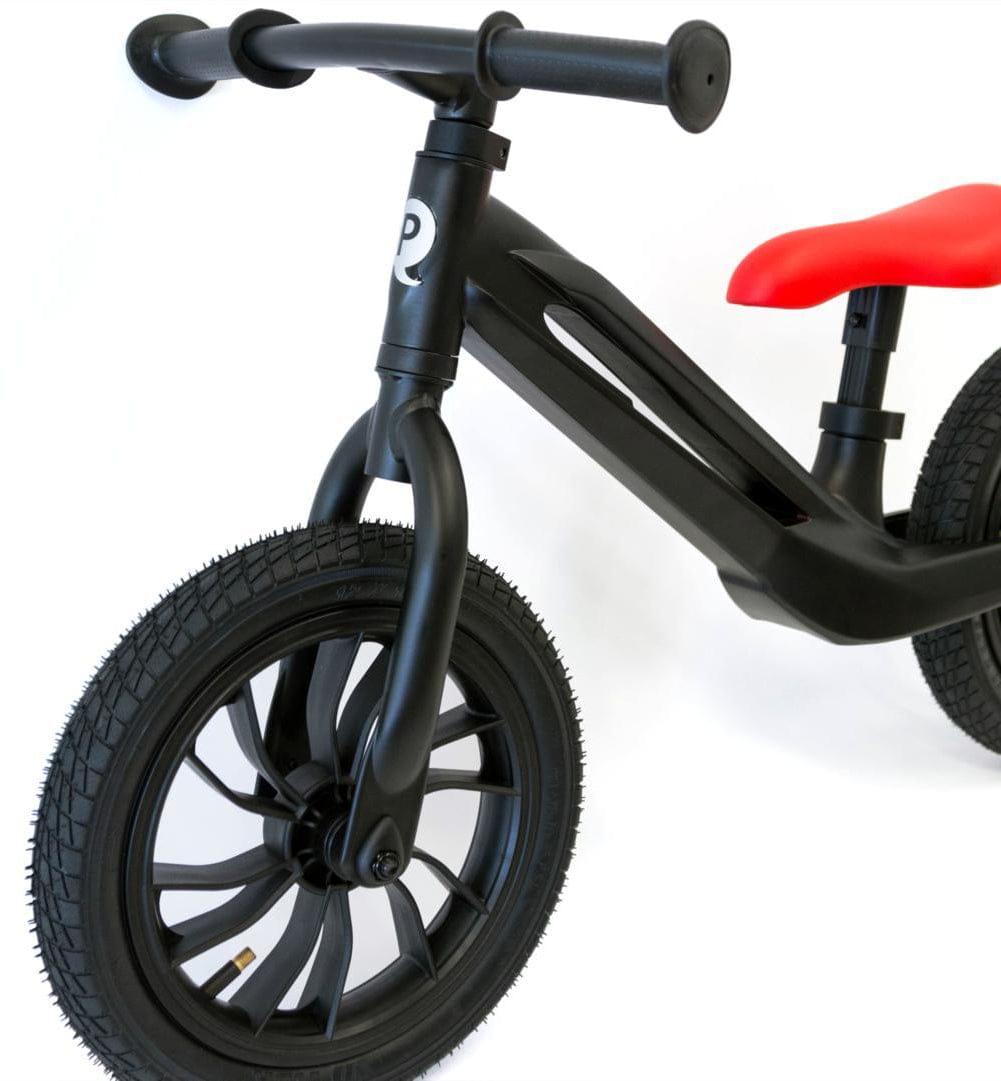 Q Play Racer Balance Bike - Black/Red - QPRB1BRD