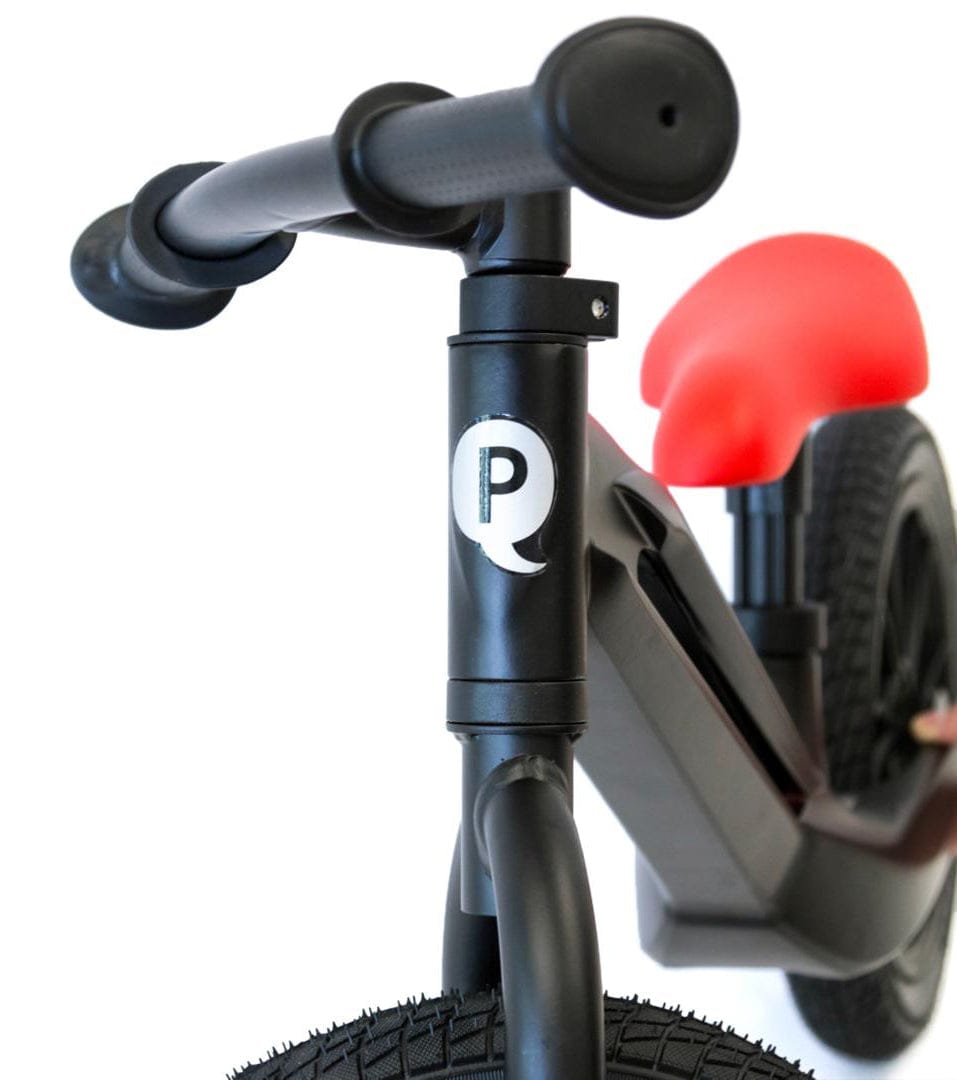 Q Play Racer Balance Bike - Black/Red - QPRB1BRD