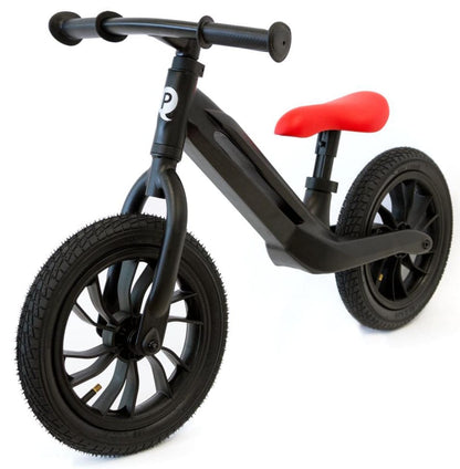 Q Play Racer Balance Bike - Black/Red - QPRB1BRD
