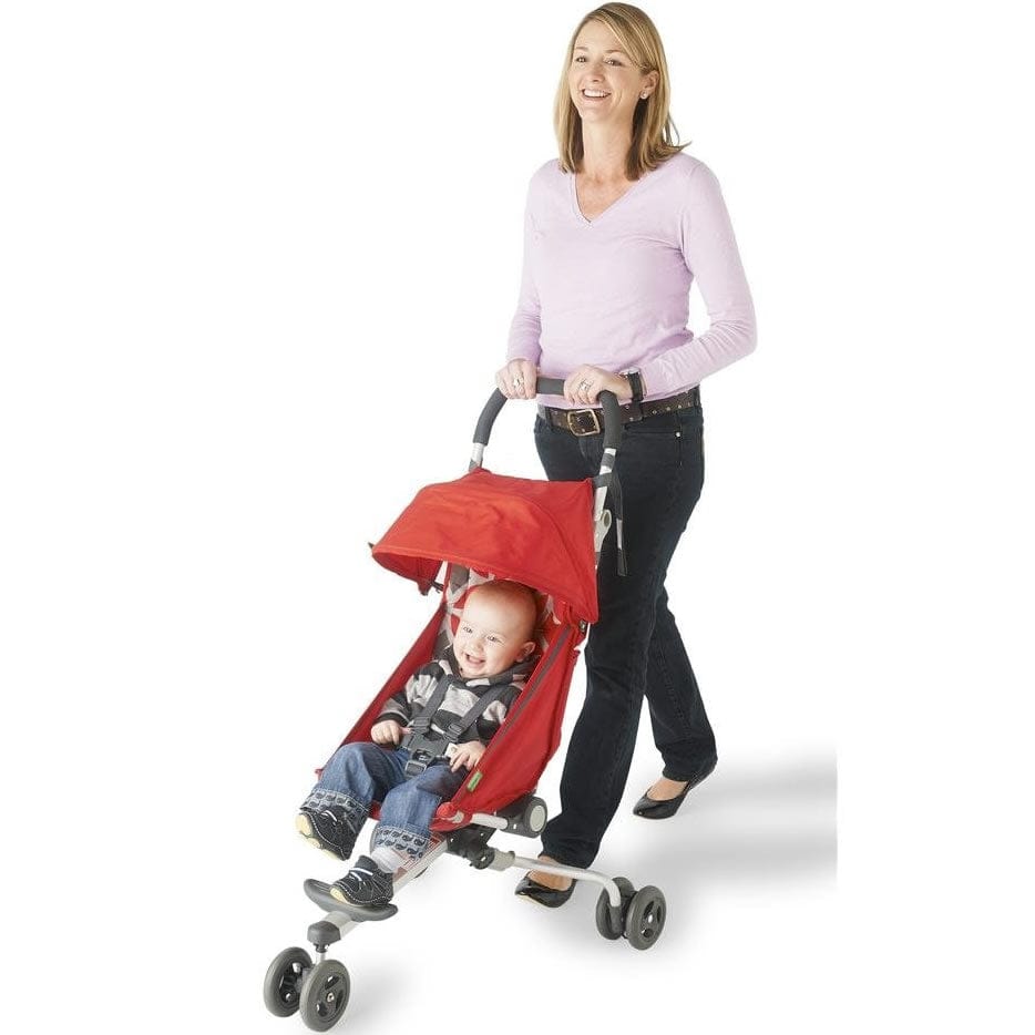 QuickSmart Backpack Diaper Bag Compact Stroller - Black / Lime - B10200USA