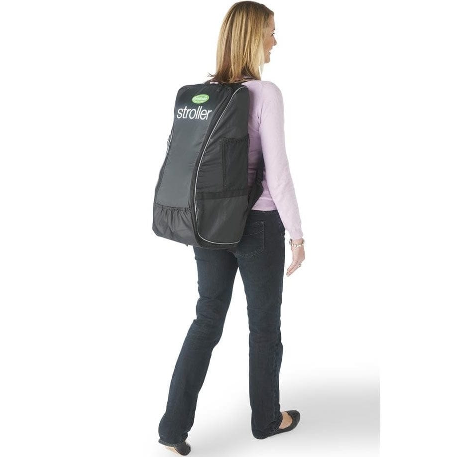 QuickSmart Backpack Diaper Bag Compact Stroller - Black / Lime - B10200USA