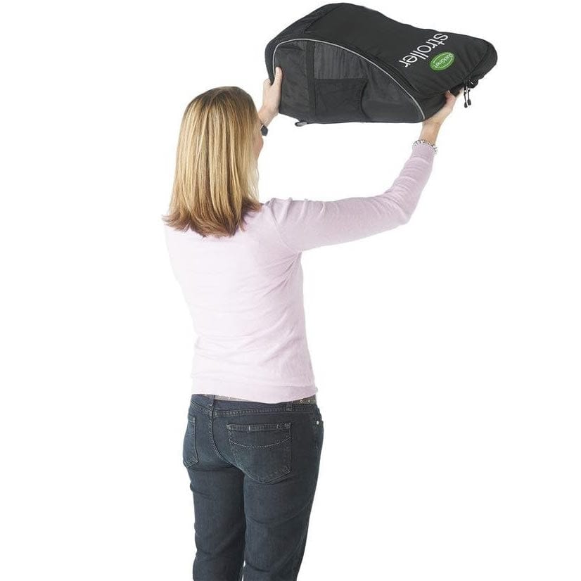 QuickSmart Backpack Diaper Bag Compact Stroller - Black / Lime - B10200USA