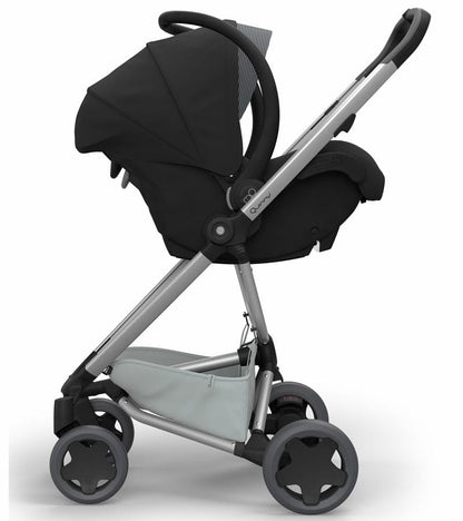Quinny Zapp Flex Plus + Maxi-Cosi Mico 30 Travel System - Graphite on Grey