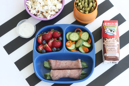 Re-Play 7" Divided Plate - Aqua - 98601082006