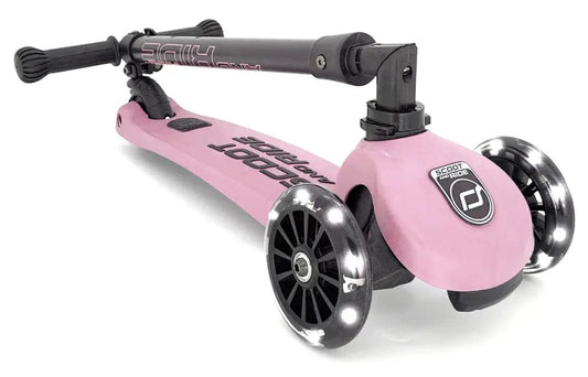 Scoot & Ride HighwayKick3 LED Scooter - Rose - SRUS-HWK3-ROSE