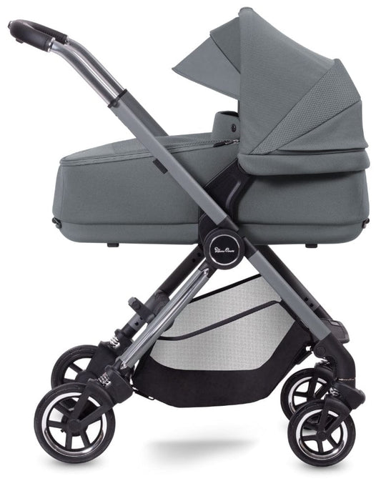 Silver Cross Dune Stroller + Compact Bassinet - Glacier - SX2268-GLBNDL