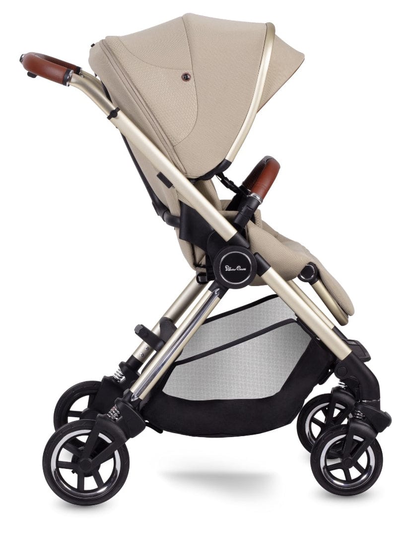 Silver Cross Dune Stroller + Compact Bassinet - Stone - SX2268-STBNDL